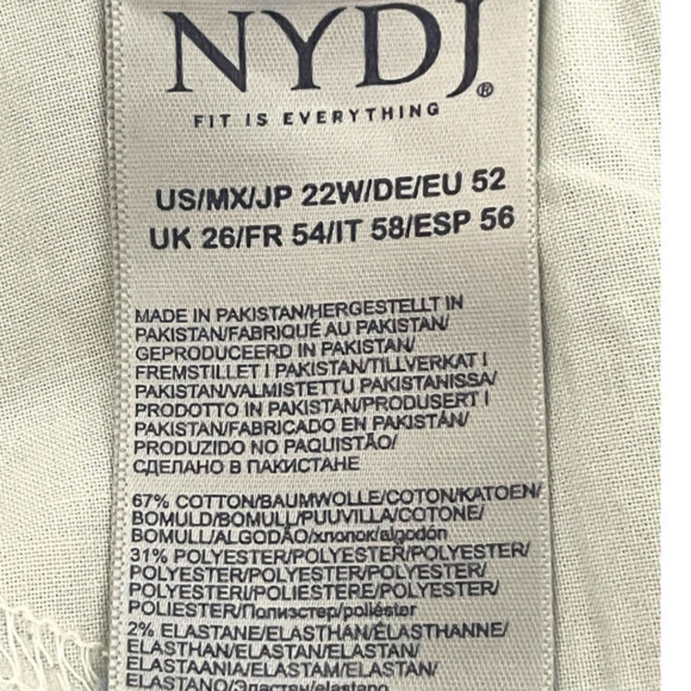 NYDJ NWT‎ Marilyn Straight Ankle Jeans in Easley Plus Size 22W - Picture 15 of 16